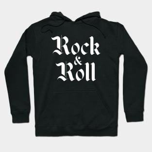 rock & roll logo Hoodie